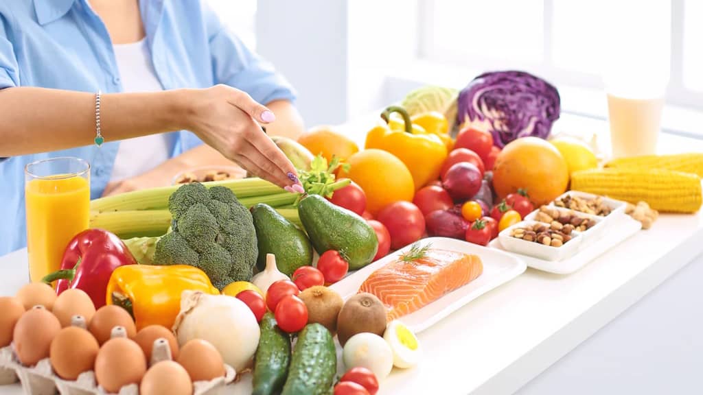 fruits et légumes santé de la peau